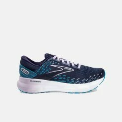 BROOKS Women's Glycerin 20 Road Running Shoes, Peacoat/Ocean/Pastel Lilac