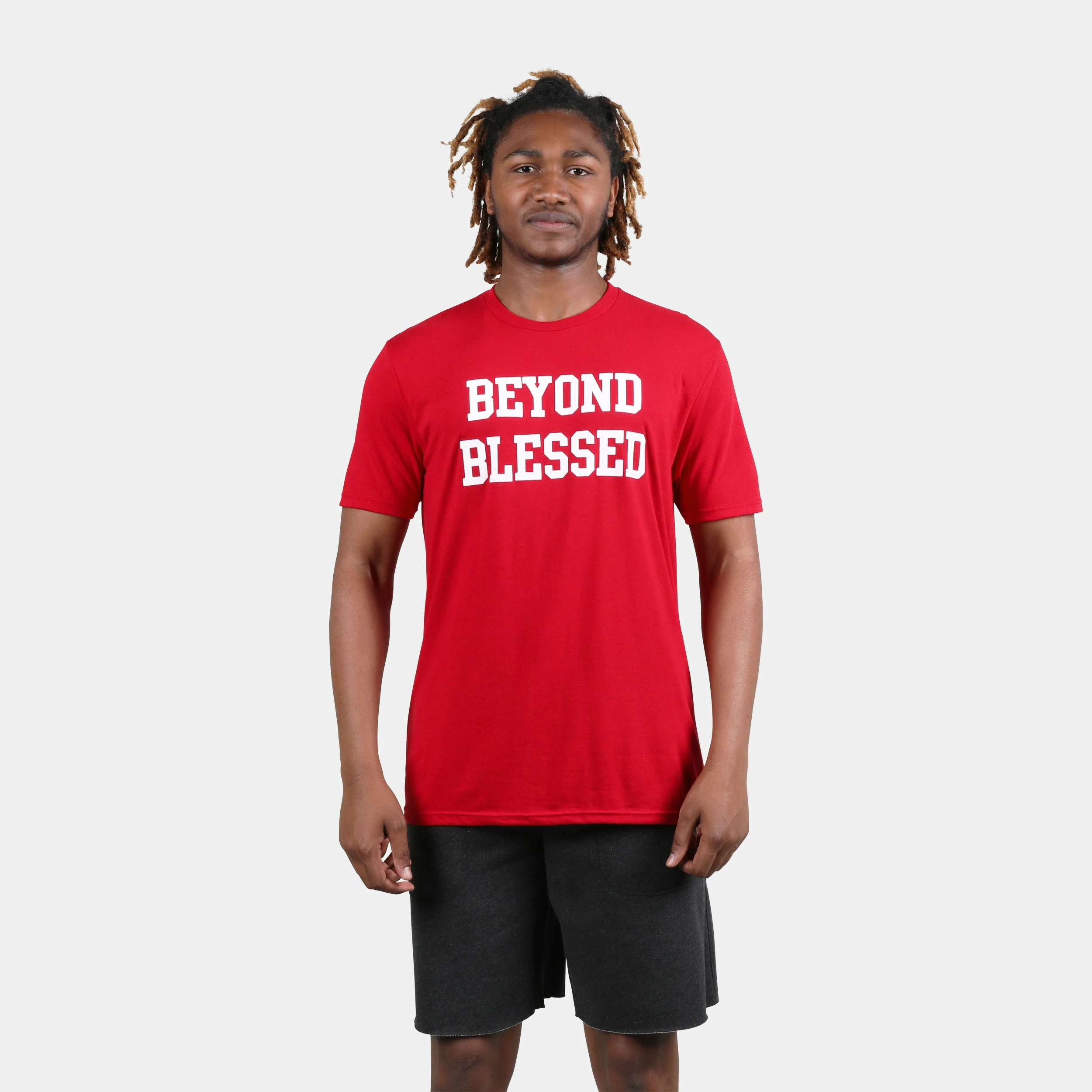 Beyond Blessed Text Short Sleeve Tee - Image 4