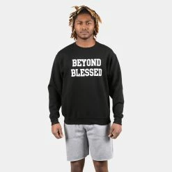 Beyond Blessed Text Crew Sweatshirt