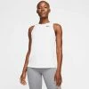 Nike Women's Dri-FIT Training Tank, White/Black