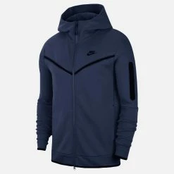 Nike Men's Sportswear Full-Zip Tech Fleece Hoodie, Midnight Navy
