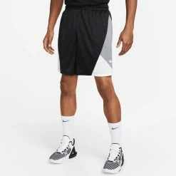 Nike Men's Dri-Fit Rival Basketball Shorts, Black/White