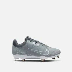 Nike Women's Hyperdiamond 4 Pro Softball Cleats, Wolf Grey/White