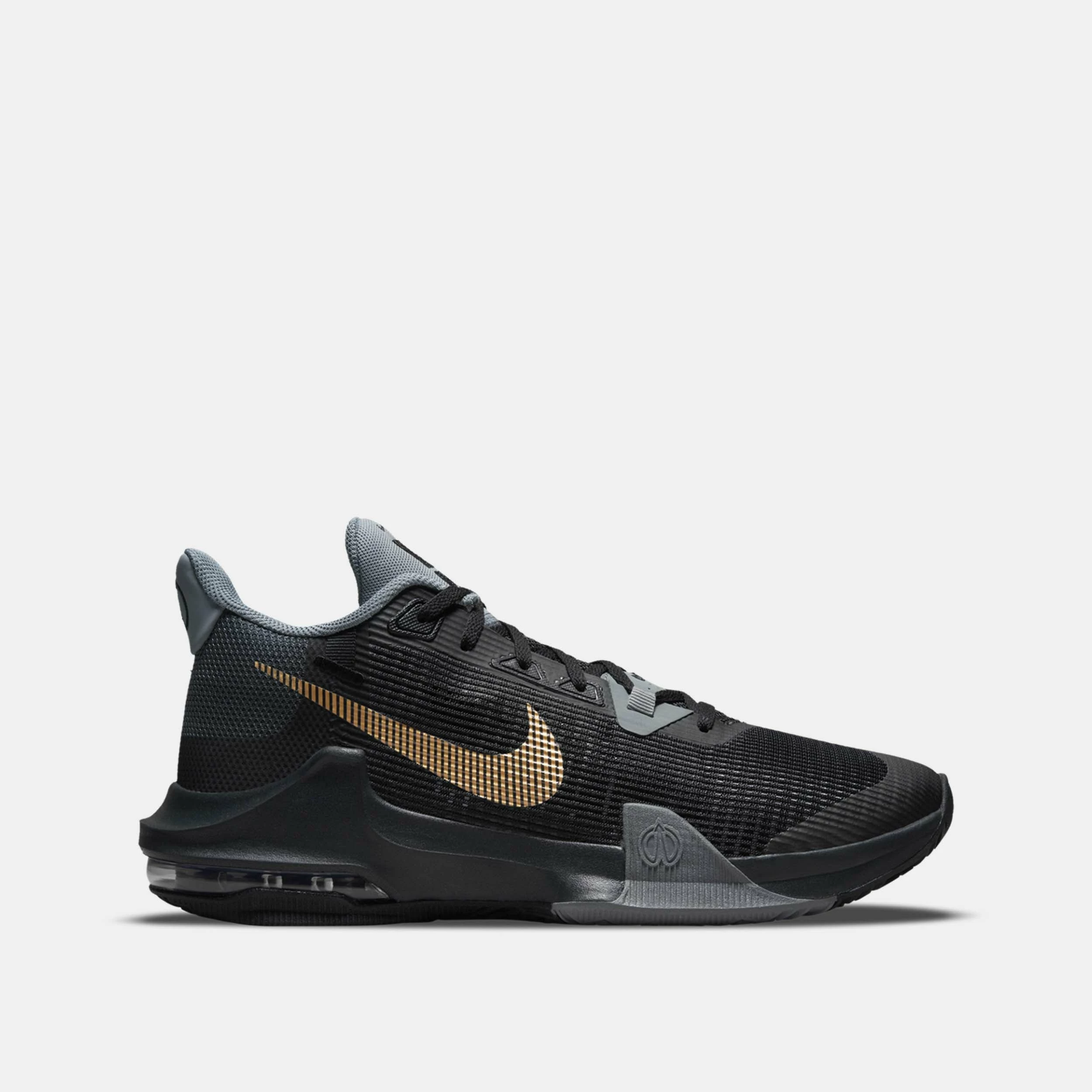 Nike Air Max Impact 3 Basketball Shoe, Black-Metallic Gold