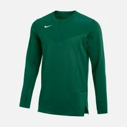 Nike Men's 1/2 Zip Long-Sleeve Football Top, Gorge Green