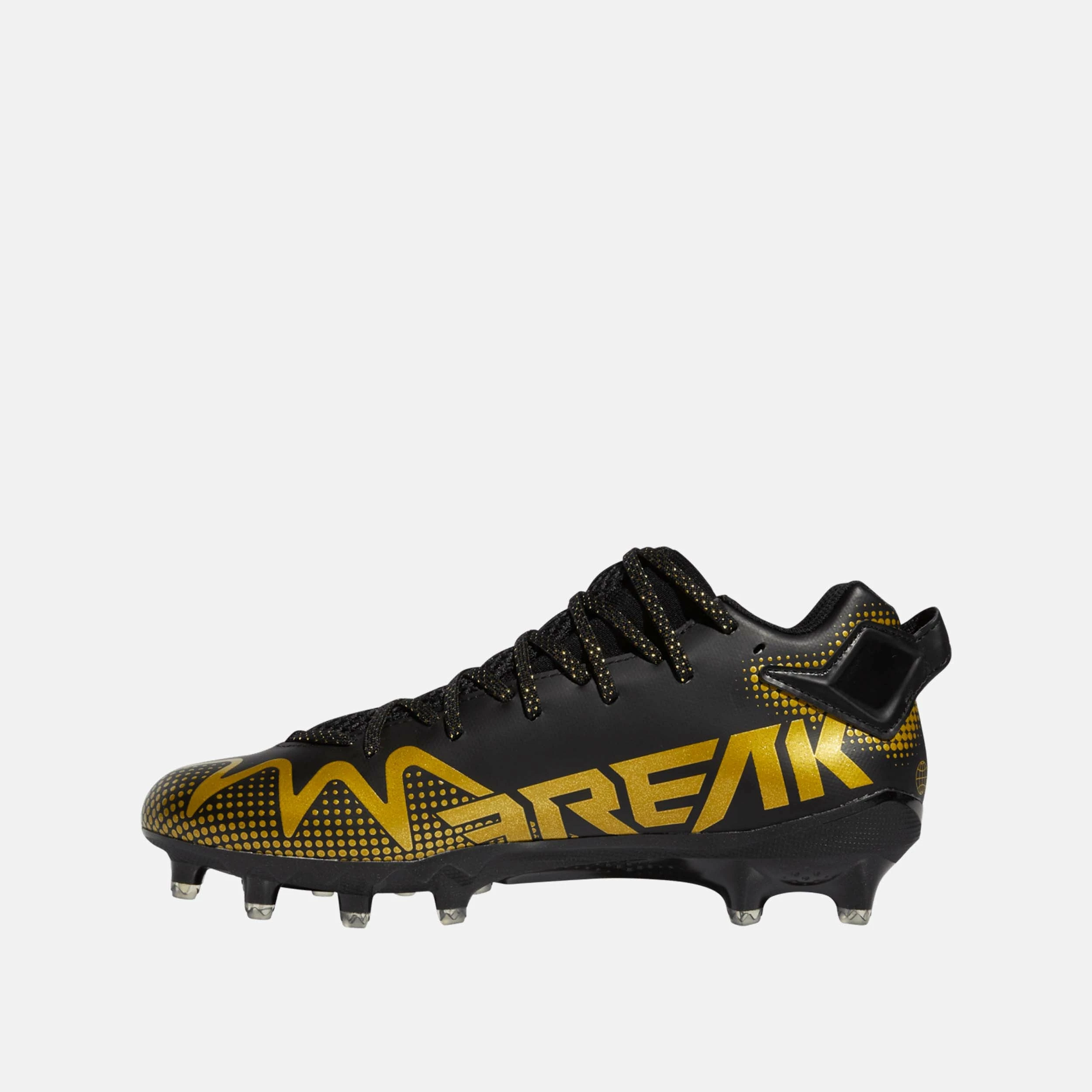 ADIDAS Men’s Freak 22 Football Cleats, Black/Gold Metallic - Image 2