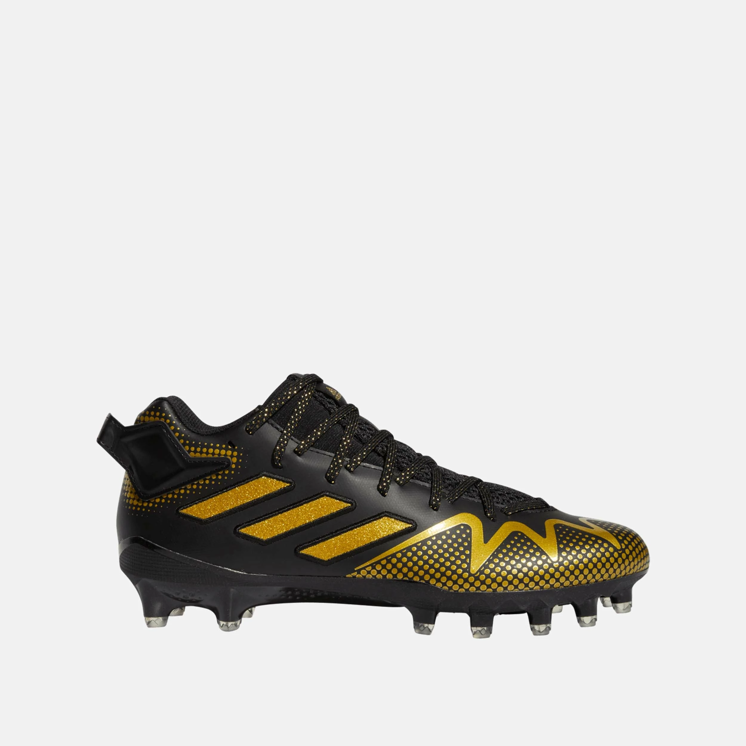 ADIDAS Men’s Freak 22 Football Cleats, Black/Gold Metallic