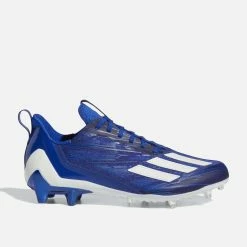 ADIDAS Men's Adizero Football Cleat, Royal/White