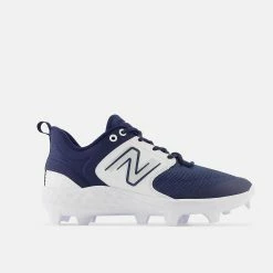 New Balance Men's Fresh Foam 3000 V6 Molded Baseball Cleat, Navy/White