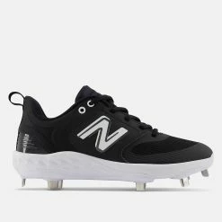New Balance Women's Fresh Foam X Velo V3 Metal Softball Cleats, Black/White